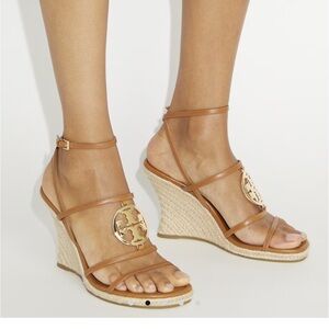 Tory Burch Tan Wedge Sandals